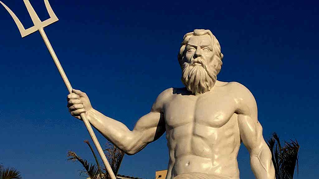 Poseidon Heykeli - Fiber - 270 cm