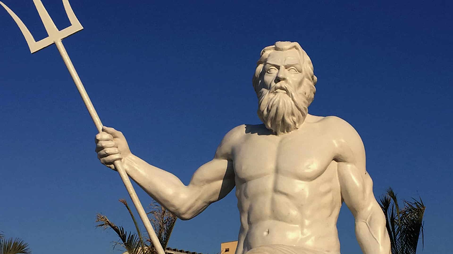 Poseidon Heykeli - Fiber - 270 cm