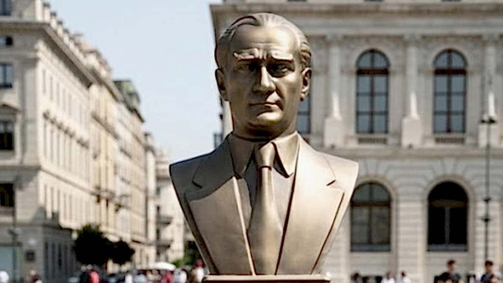 Sivil Atatürk Büstü - Fiber - 90 cm